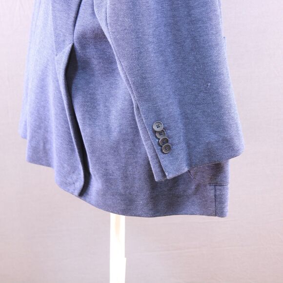 Jos A Bank Blazer Mens Tailored Fit Blue Unstructured NWT Cotton Jacket Blend 4X - Picture 3 of 11
